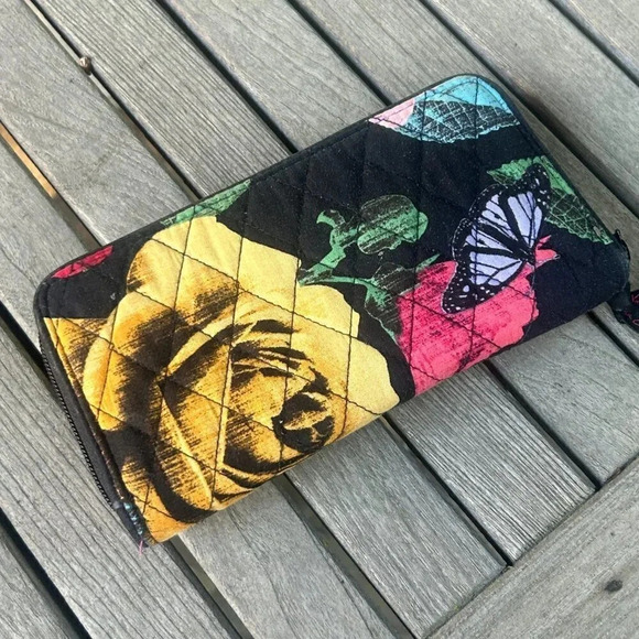 Vera Bradley Havana Rose Vivian Westwood Hobo Bag and Wallet Set Retired - Picture 4 of 7